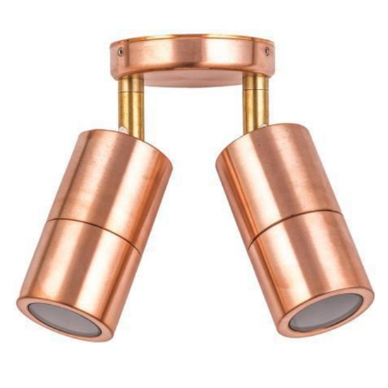 Solid Copper Double Adjustable Spot Lights
