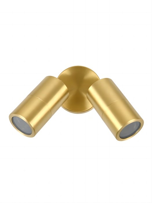 Polished Brass Double Adjustable Spot Lights