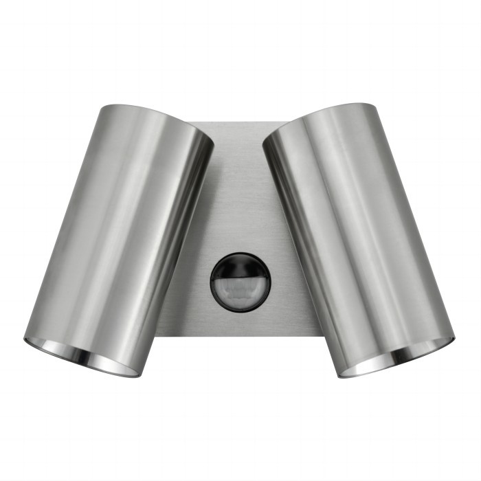 Aluminium Titanium White Brass Reno Double Adjustable Spot Lights With Sensor