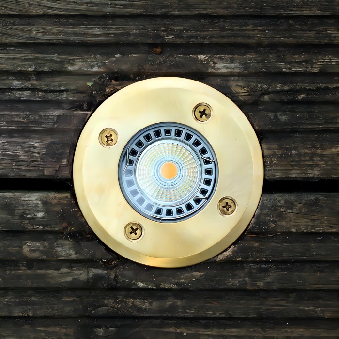 Polished Brass In-Ground Light