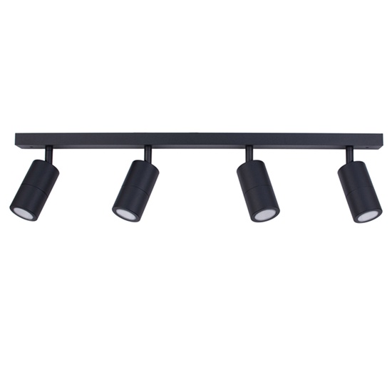 Aluminium Black 4 Light Bar Lights