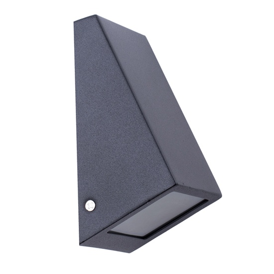Aluminium Black Wedge Wall Light