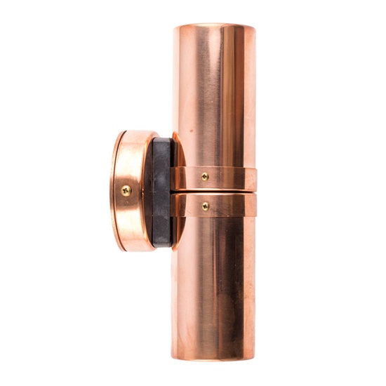 Eco Copper Up & Down Wall Pillar Lights
