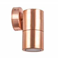 Solid Copper Fixed Down Wall Pillar Lights