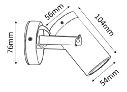 Eco Aged Copper Single Adjustable Spot Lights
