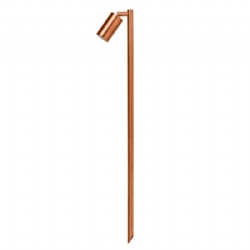 Solid Copper Garden Spike Light