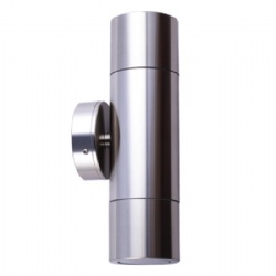 Titanium Aluminium Up & Down Wall Pillar Lights