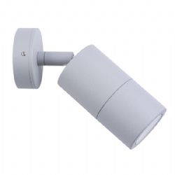 Aluminium Grey Single Adjustable Wall Pillar Lights