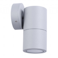 Aluminium Grey Fixed Down Wall Pillar Lights