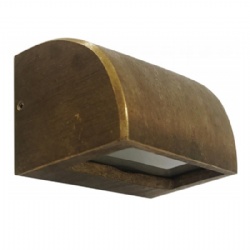 Ridge Solid Bronze Rectangular Step Light