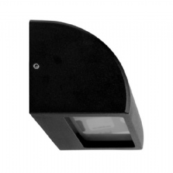 Ridge Rectangular Aluminium Black Step light