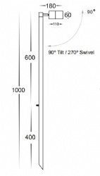 Stainless Steel 316 Garden Spike Light