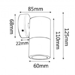 Deep Aged Brass Fixed Down Wall Pillar Lights