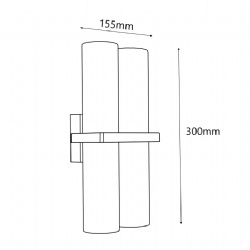 4LT Fixed Wall Pillar Lights