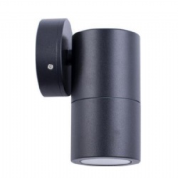 Aluminium Black Fixed Down Wall Pillar Lights