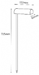 Solid Brass Garden Spike Light