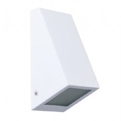 Aluminium White Wedge Wall Light